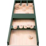 Engelhart - Sjoelbak Spiel Dinosaurier 80 cm Holz - 2 Teilen für Kinder - Holland Billard Shuffleboard, Kiefernholz/Gummiholz - Holzen Scheiben, Familien Brettspiel - Preisvergleich