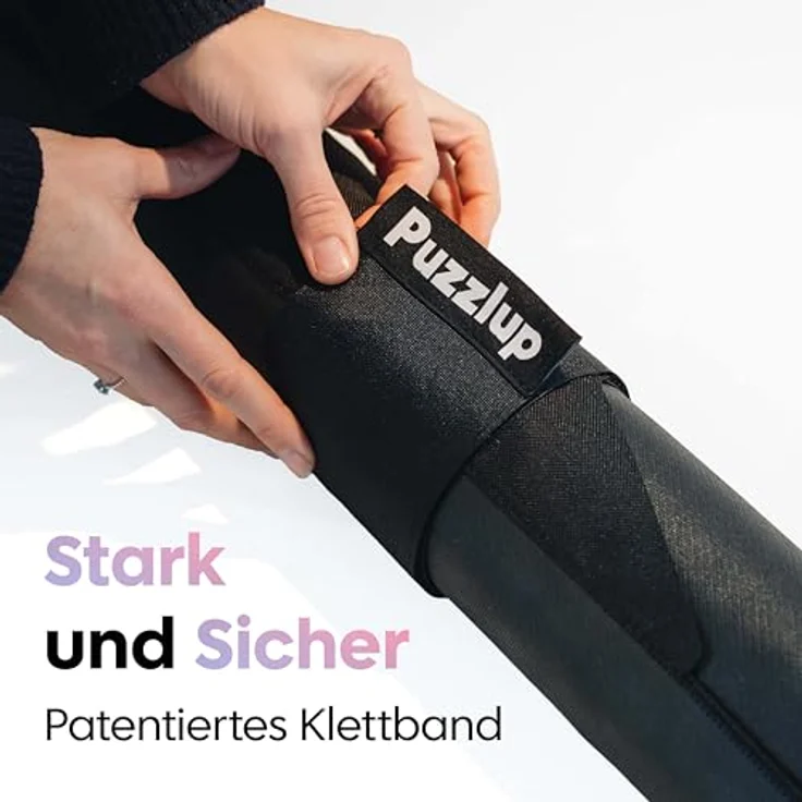 Puzzlematte 1000 Teile bis 1500 Teile - In Sekundenschnelle geschlossen, ohne Gurte - Selbstschließend, hoch rutschfest - Puzzle Matte roll mit Öko-Verpackung, XL Größe 66x120 cm, durch PuzzlUp – Bild 7