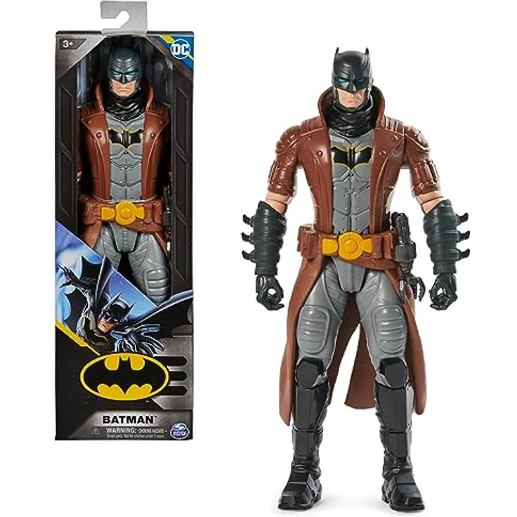 DC Comics, Batman Action-Figur, 30 cm groß, voll beweglich für spannende Abenteuer und actionreiche Stunts, Spielzeug für Kinder ab 3 Jahren