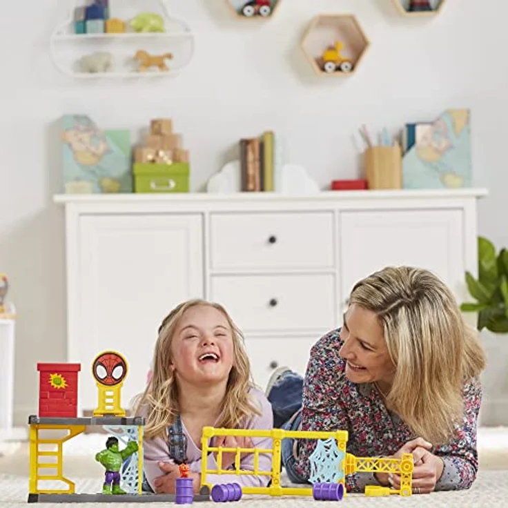 Marvel Spidey and His Amazing Friends Hulks Schmetter-Set, Hulk Spielset für Kinder ab 3 Jahren – Bild 7