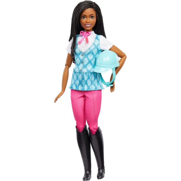 Barbie Anziehpuppe Mysteries: Das geheimnisvolle Pferdeabenteuer: Barbie Brooklyn, Puppe mit abnehmbarem Reitoutfit, stilvoll und realistisch – Bild 1