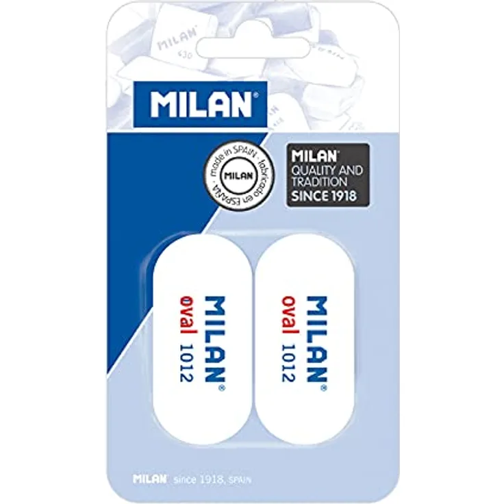 Milan BMM10407 Blister 2 gomas de borrar 1012