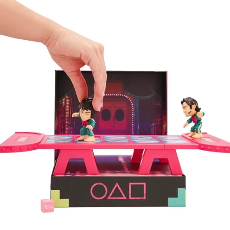 IMC Toys Squid Game Challenge Glass Tile, Spiel mit Mini-Set und Figuren, für Erwachsene ab 17 Jahren, dekorative Box zur Präsentation – Bild 5