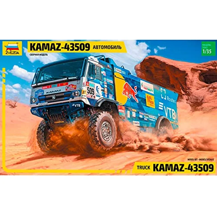 Zvezda 1/35 Kamaz Rally-Version, robustes Modellfahrzeug mit idealer Qualität und Langlebigkeit – Bild 1