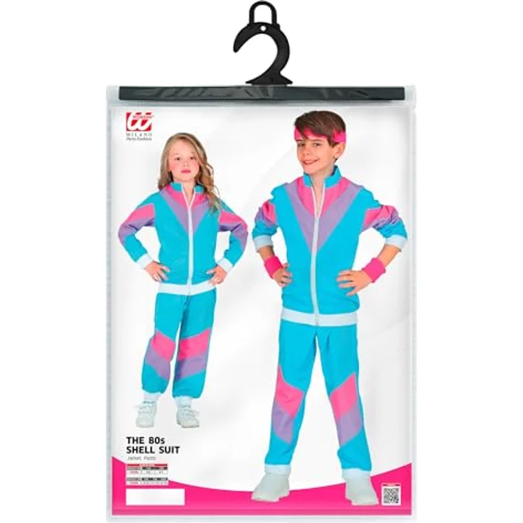80 er Jahre Trainingsanzug Kinder - Jogginganzug - Blau - 116 - 164 cm 80ties L - 158 cm - 11-13 Jahre – Bild 5
