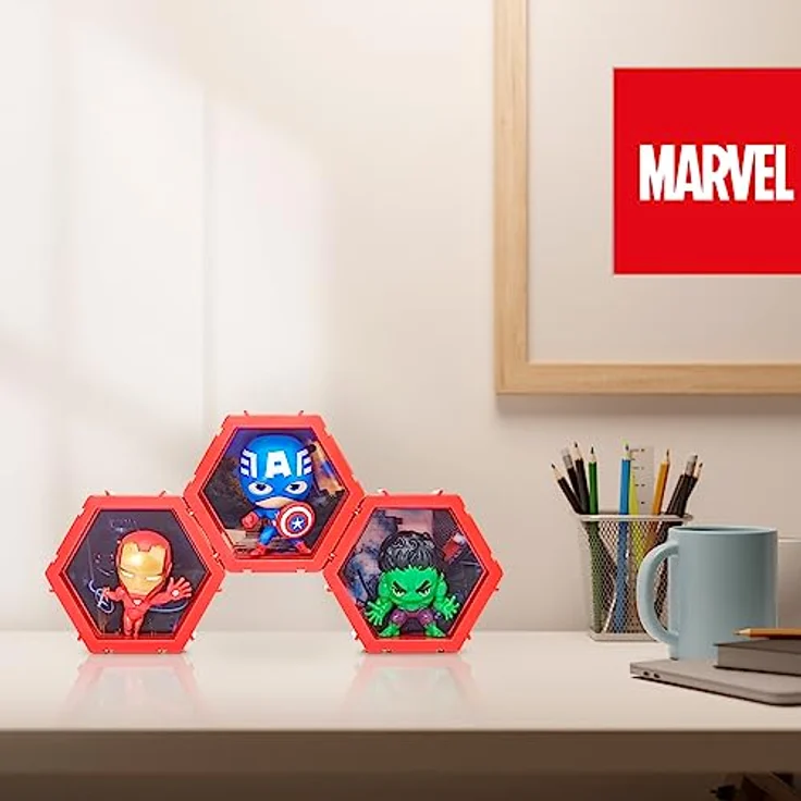 PODS 4D Marvel Ironman, Einzigartige, miteinander verbundene Sammelboble-Kopf-Figur, die aus ihrer Welt in Ihre, ausbricht, Wand oder Regalanzeige, Marvel Spielzeug und Geschenke, Serie 1 Nr. 408 – Bild 3