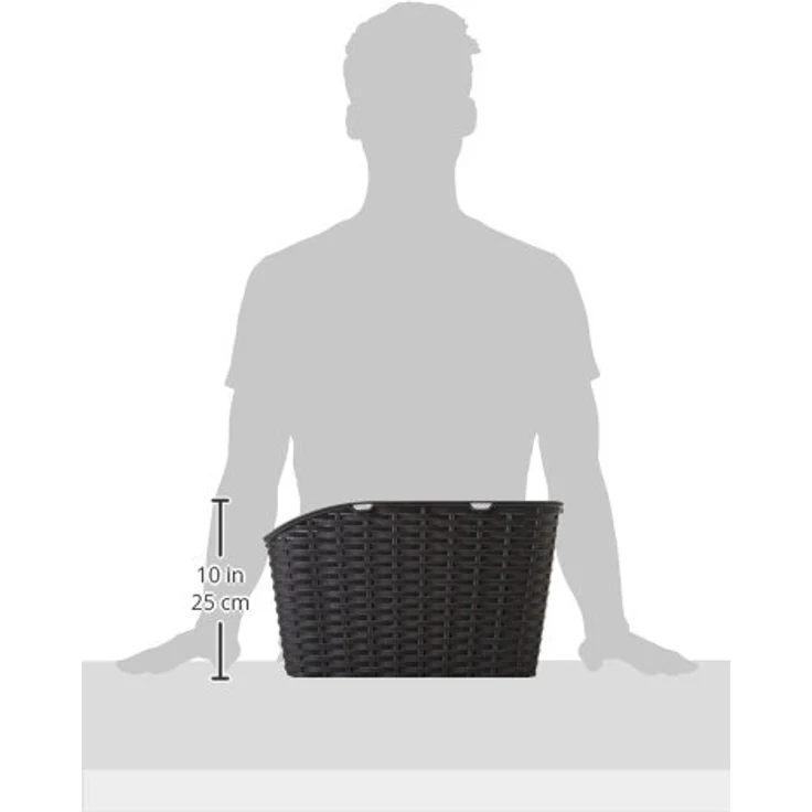 Basil Fahrradkorb Weave Wp, Black, einheitsgröße – Bild 3