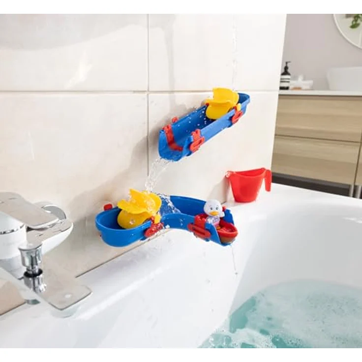 AquaPlay Sploshy Cascade Badewannenspielzeug - Wasserspielzeug für Kinder ab 1,5 Jahre - Spielzeug-Wasserbahn mit Rutsche & Boot inkl. Saugnäpfe, hergestellt in Deutschland – Bild 5