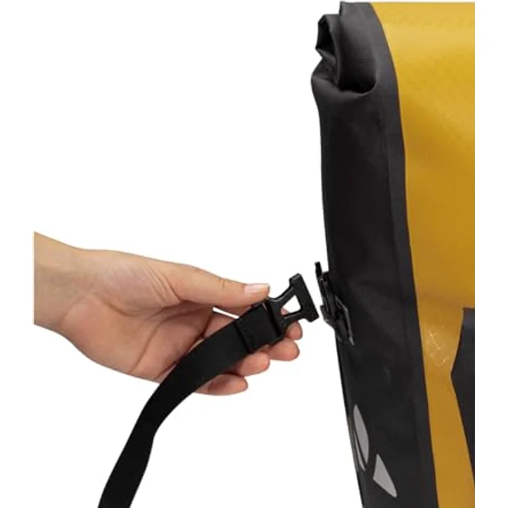 VAUDE Aqua Back Plus Single recycelt, Fahrradtasche wasserdicht mit 25,5 Liter Volumen, schwarz – Bild 4