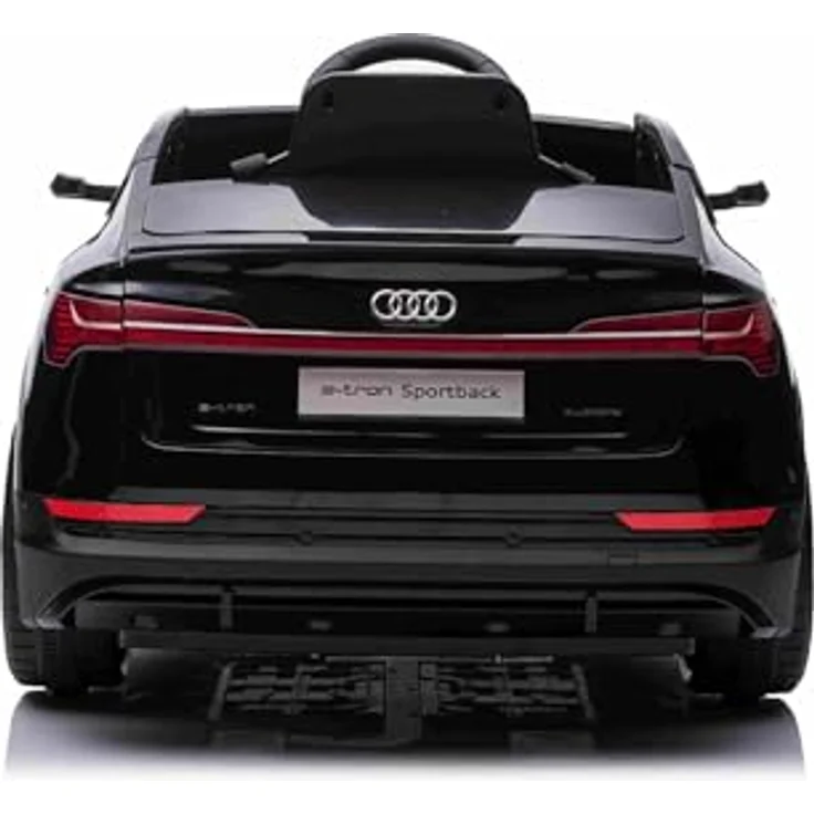 Beneo Motors Audi E-tron Sportback 12V, elektrisches Kinderauto in schwarz, mit breitem Einzelsitz, Dreipunkt-Sicherheitsgurt, 2,4 GHz Fernbedienung, USB/AUX-Eingang, Federung und LED-Beleuchtung – Bild 5