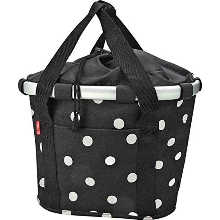 KLICKfix Fahrradkorb BIKEBASKET black dots – Bild 2