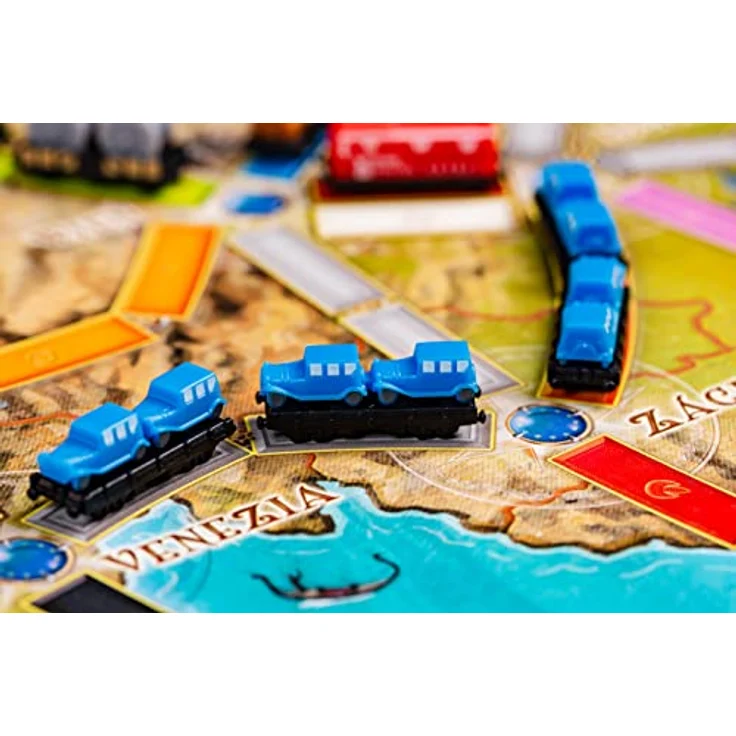 Rebel Brettspiel Boarding the Train: Europa 15. Jahrestag DELUXE, strategisches Spiel mit neuen Elementen und hochwertigen Komponenten – Bild 6