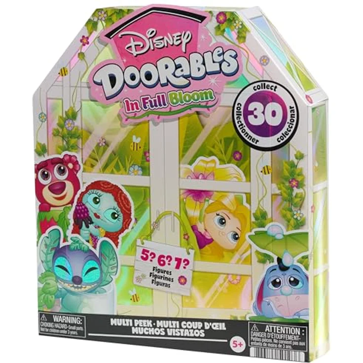 Disney Doorables In Full Bloom Multi Peek, 4-cm Sammelfiguren-Set mit 5-7 Figuren, Zubehör und Checkliste, sammelbare Disney Charaktere für Kinder ab 5 Jahren – Bild 1