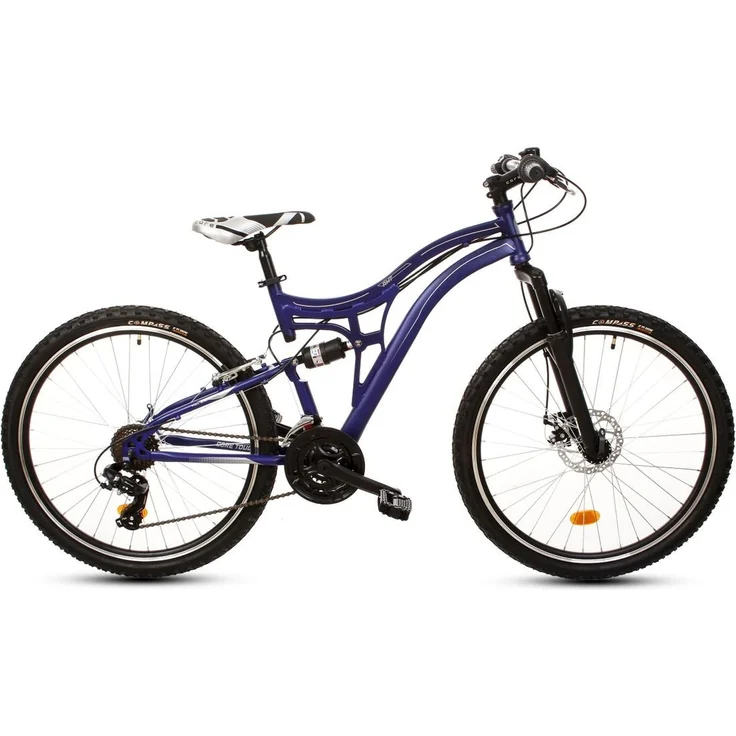 T&Y Trade Mountainbike 26 Zoll Kinder Jungen Mädchen Fahrrad Rad Mountainbike MTB TOUGH BLAU, 21 Gang Shimano, Fully, Scheibenbremse