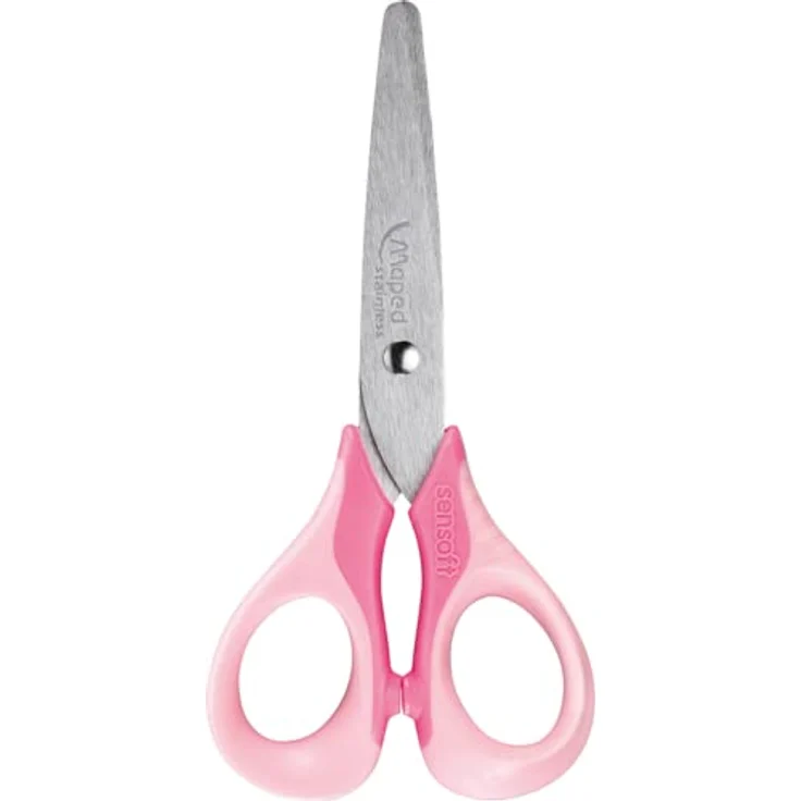 Maped - Schul- und Bastel-Schere SENSOFT PASTELL 13 cm, abgerundete Spitze, flexible und ergonomische Griffe - flieder, Sortiert, 1x Stück, zufällige Farbauswahl - Preisvergleich – Bild 5