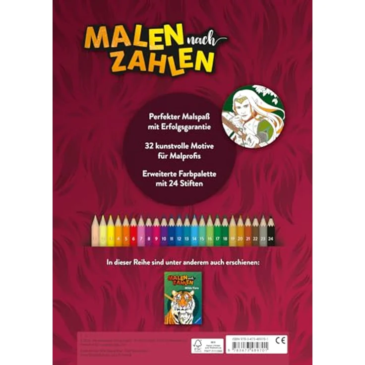 Ravensburger - Malen nach Zahlen 9-99: Fabelwesen – Bild 3