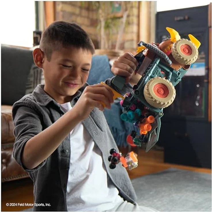 Spin Master Monster Jam Mini Warthog Playset mit Mad Hog Chomper und Megalodon Truck im Maßstab 1:87, geeignet für Kinder ab 3 Jahren – Bild 7