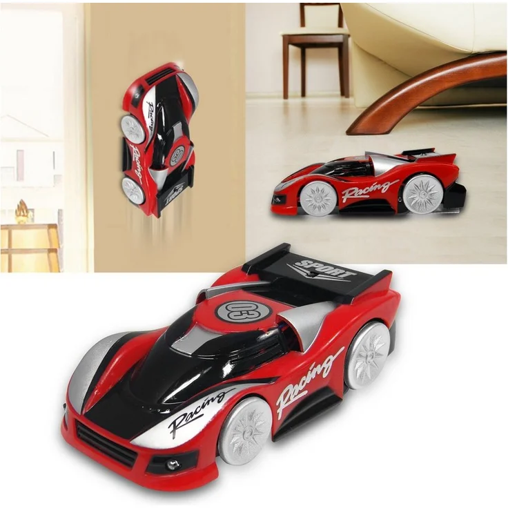 EAXUS RC-Auto Climb Car Ferngesteuertes Auto - Wall Climber, Spielzeugauto Fährt Wände und Decken Entlang, Rot od. Blau