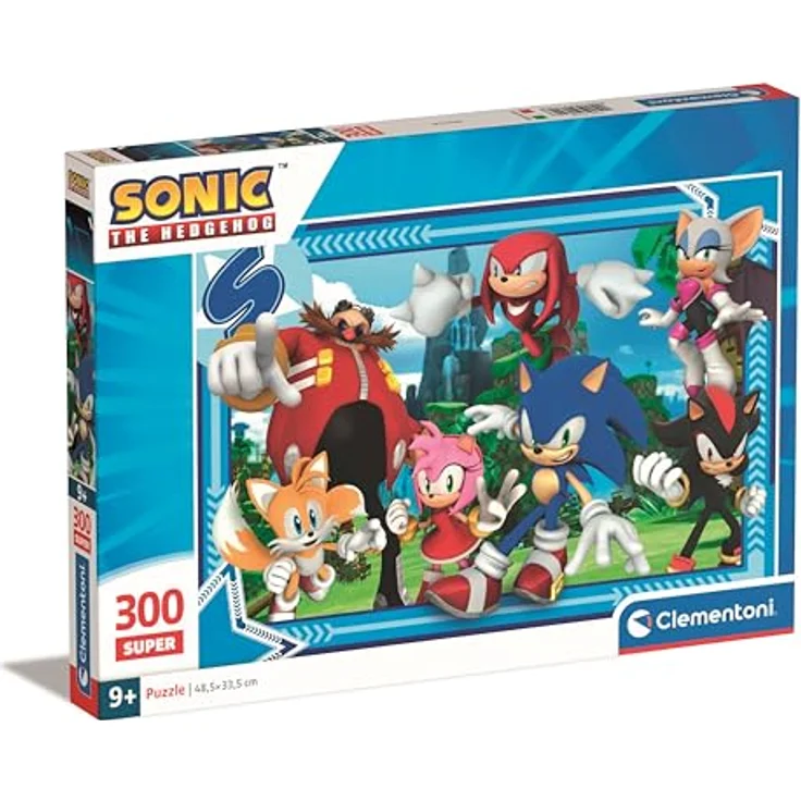 Clementoni Supercolor Sonic Kinder Puzzle 300 Teile, 48,5 x 33,5 cm, für Kinder ab 9 Jahren, umweltfreundlich produziert – Bild 2