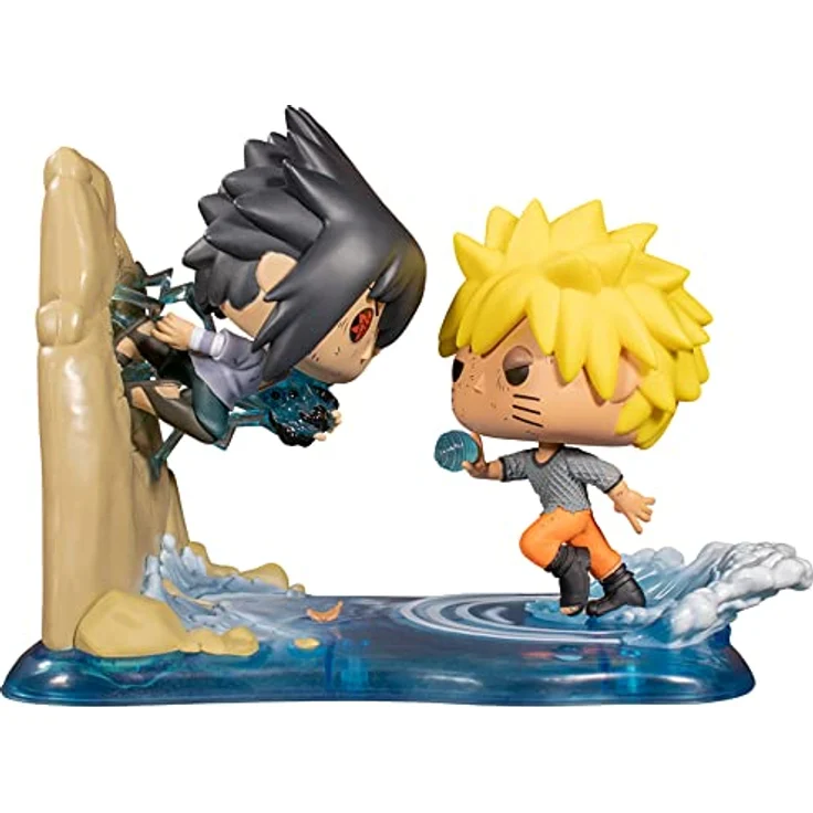 Funko Pop! Naruto Shippuden Naruto Vs Sasuke Exclusive Anime Moments, Sammelfigur mit exklusiver USA-Szene – Bild 3