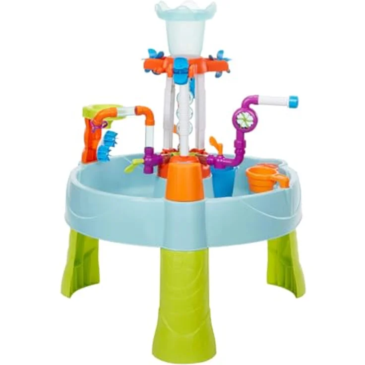 MGA Entertainment Little Tikes Wasserspieltisch, Wasserstraßen Spielstation für bis zu 3 Kinder, mit Wasserfall-Effekten und Zubehör – Bild 1