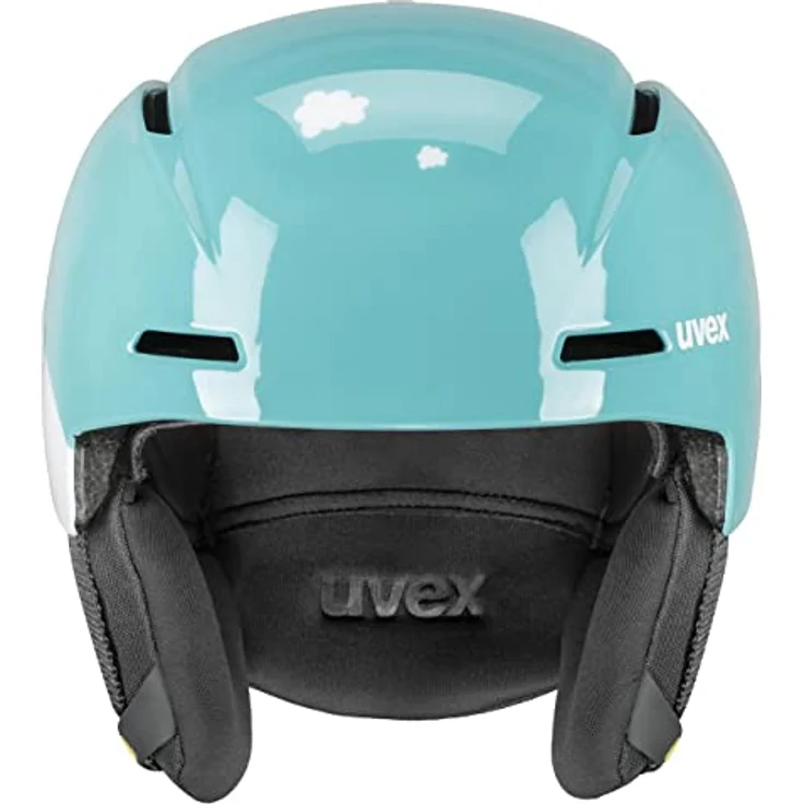 uvex Kinder Skihelm viti, Turquoise Rabbit, verstellbares IAS System, FAS-Gurtband, monomatic Komfortverschluss – Bild 2
