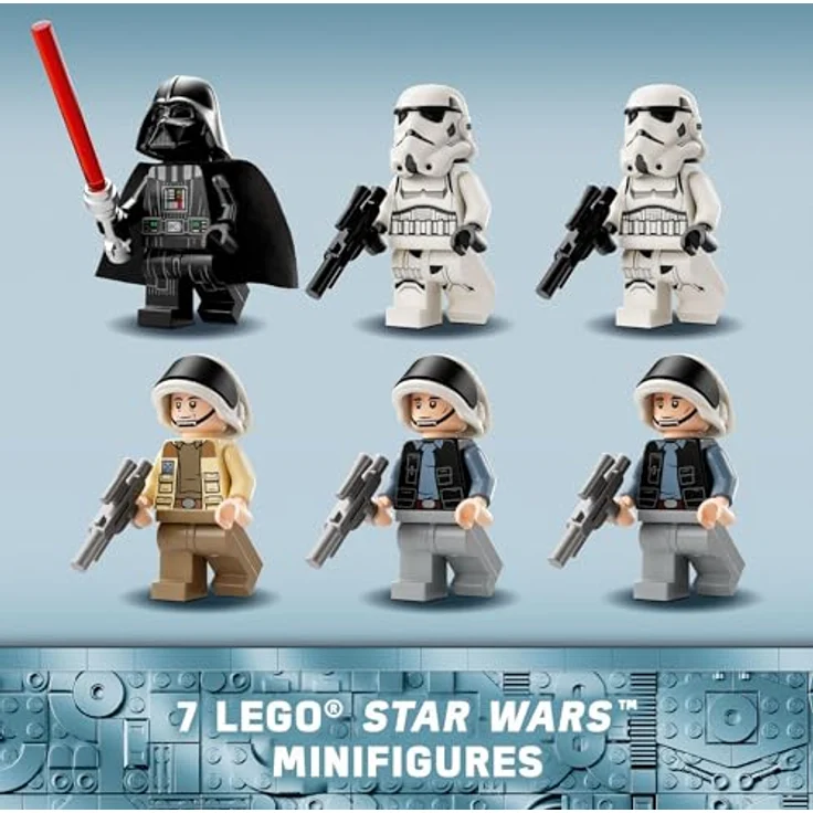 LEGO Star Wars Tantive IV, Klemmbausteine Set mit 7 Minifiguren - Darth Vader, Stormtroopers und mehr, Eintrittstür mit Funktion, 25-jähriges Clone Trooper Fives Jubiläum - Farbe: Mehrfarbig – Bild 4