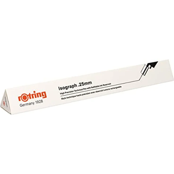 Rotring Isograph, Schreibstift mit 0,25 mm Strichstärke, braun, nachfüllbar und wartungsfreundlich – Bild 4