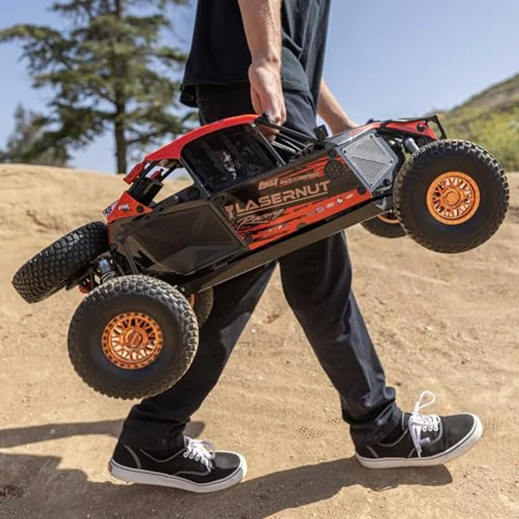LOSI 1/6 8IGHT Super Lasernut 6S 4X4 RTR Brushless Desert Buggy, rot, mit 80 km/h Spitze und vollmetall 4WD Antriebsstrang – Bild 2