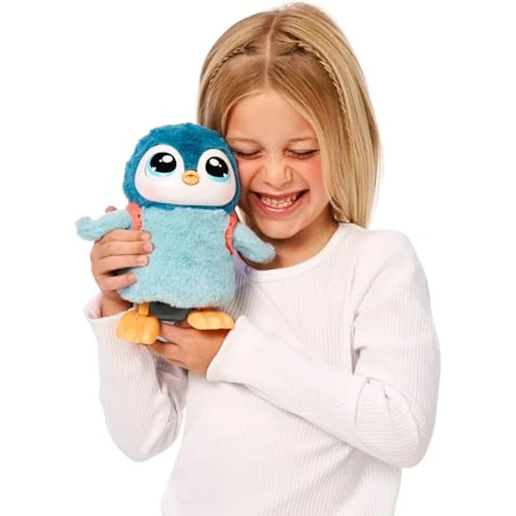 Moose Plüschfigur Little Live Pets: My Pet Penguin, interaktiver Baby-Pinguin mit mehr als 25 Geräuschen und fütterbaren Snacks – Bild 11