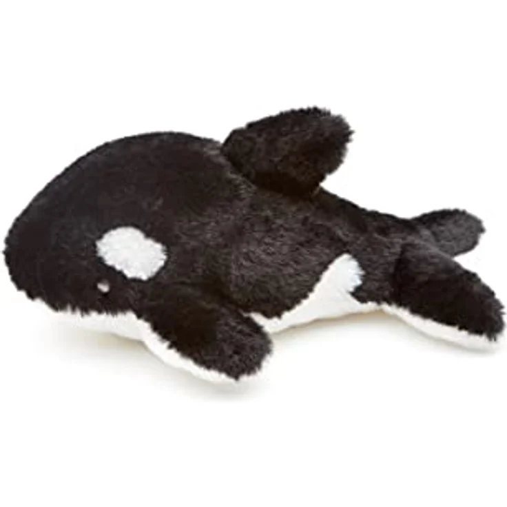 Uni-Toys Orca Plüsch-Wal, 23 cm Schwertwal mit naturgetreuem Design und recyceltem Füllmaterial – Bild 1