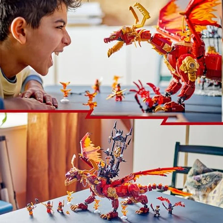 LEGO NINJAGO Quelldrache der Bewegung, Abenteuer-Spielzeug mit 6 Minifiguren, Geburtstagsgeschenk für Kinder ab 12 Jahren 71822 – Bild 5