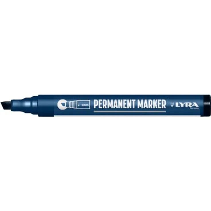 LYRA L4010099-1, LYRA Permanentmarker schwarz 2-6mm, für professionelle Markierungen auf glatten und rauen Oberflächen, 1 Stück - Preisvergleich