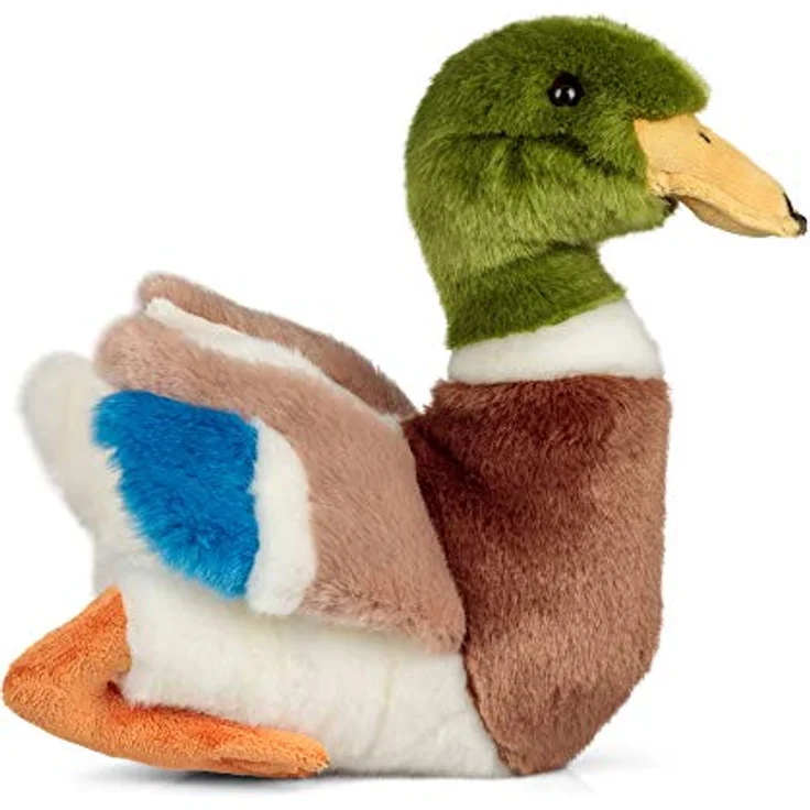 Animigos Plüschtier Stockente, Stofftier im realistischen Design, kuschelig weich, ca. 26 cm groß – Bild 2