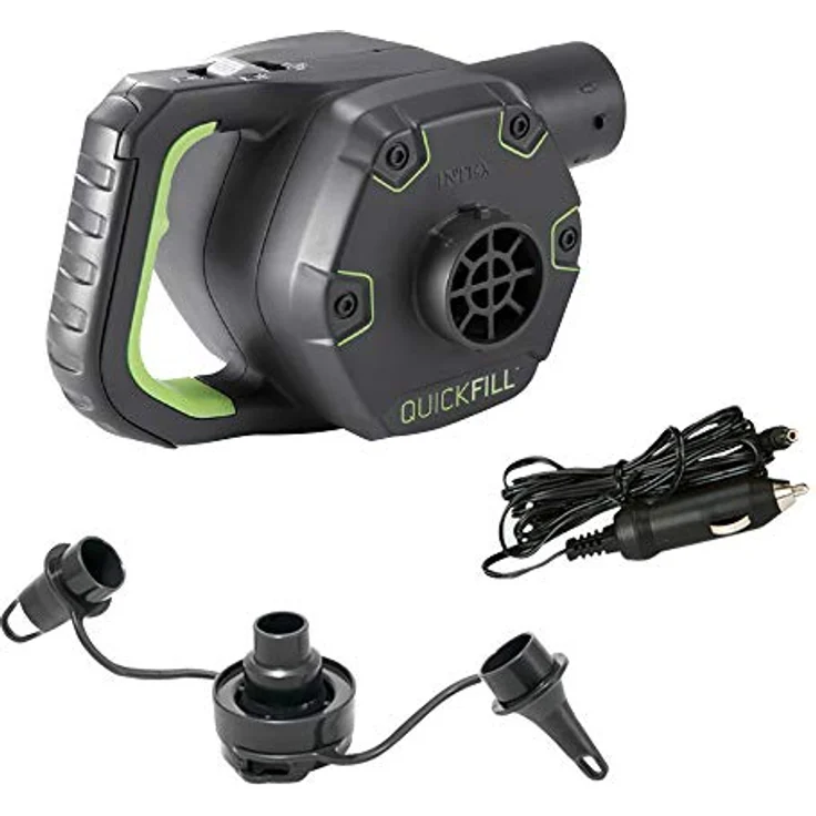 Intex Pumpe elektrisch 220V, inklusive 12V Adaptor, wiederaufladbare Batterie eingebaut, Pumpleistung# 650 l/min – Bild 2