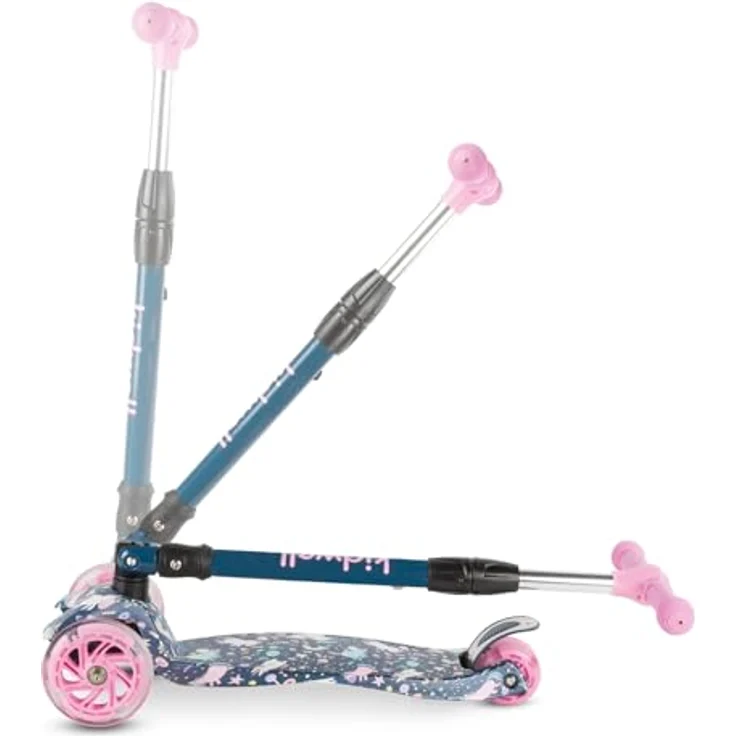 COIL VENTO Dreiradscooter Kinderroller, Tretroller mit ABEC-7-Lager, 3-stufige Lenkradverstellung und LED-Rädern – Bild 5