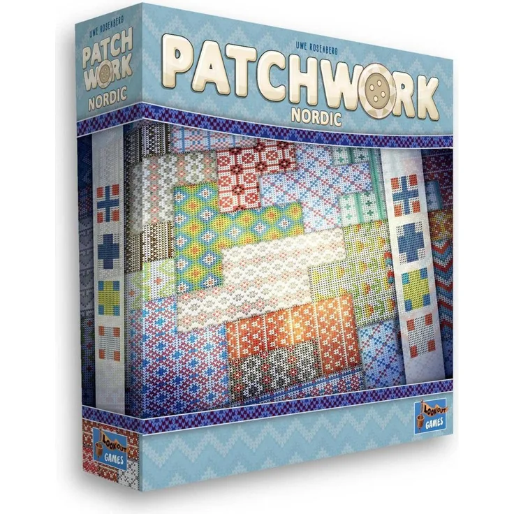 Lookout Patchwork, strategisches Brettspiel für kreative Quilter, inklusive Niederländisch und Norwegisch