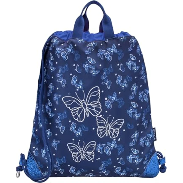 Belmil Comfy Plus Premium Schulranzen-Set, ergonomisch mit Brust- & Hüftgurt, DIN A4 geeignet, 4-teilig, 16 L, reflektierender Magnetverschluss, blau – Bild 6