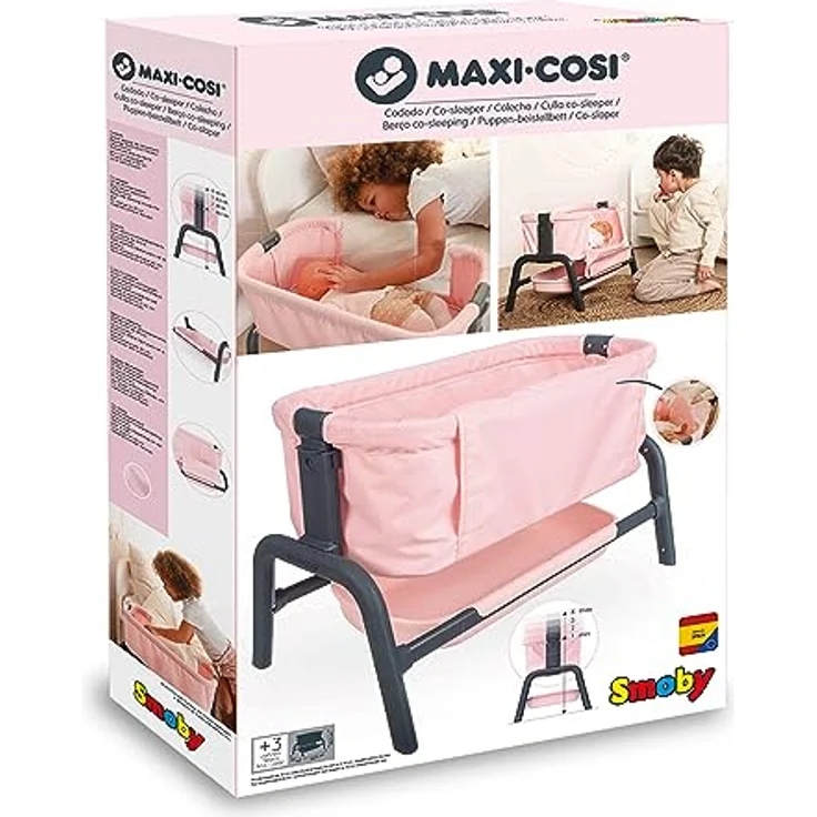 Smoby Maxi-Cosi Puppen Beistellbett – Bild 5
