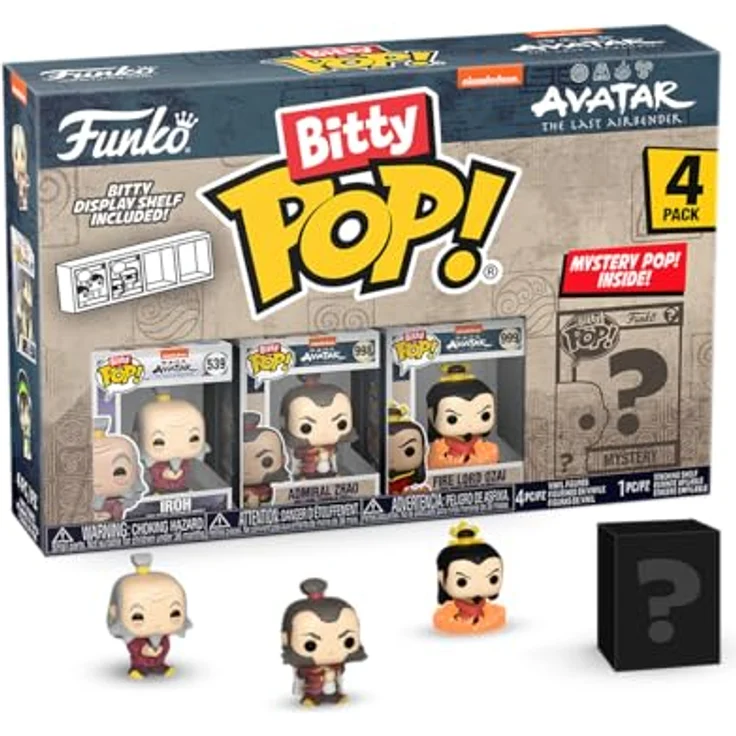 Funko Bitty Pop! Avatar: TLA - Iroh 4PK - 0.9 Inch (2.2 cm) - Avatar: The Last Airbender Sammlerstück - Geschenkidee – Bild 1