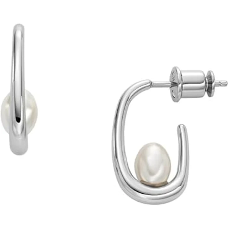 Skagen Creolen-Ohrringe für Damen Kunstperle, SKJ1797040 – Bild 1