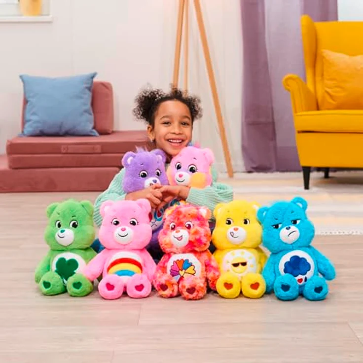Simba Glücksbärchi Flower Power Bärchi, 35cm Plüschfigur mit Blütenmuster und Geschenkbox – Bild 5