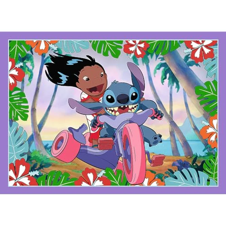 Trefl 4 in 1 Puzzle - Lilo & Stitch, mit 4 unabhängigen Puzzlespielen – Bild 4