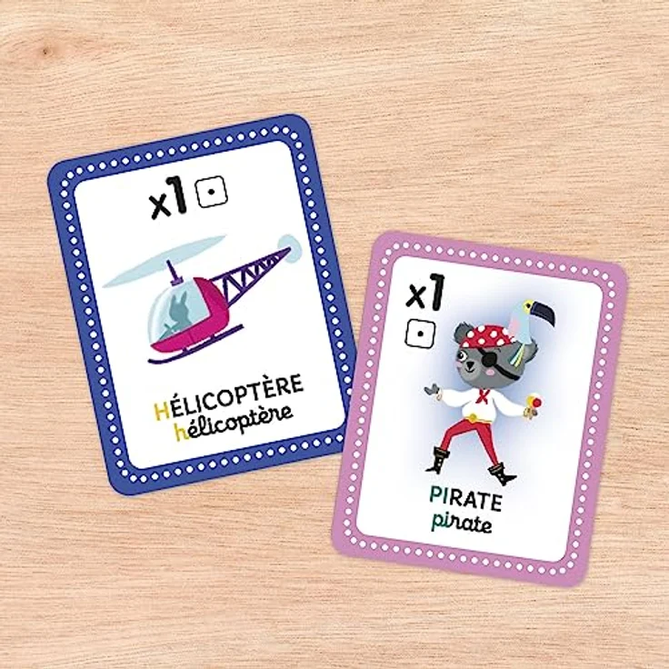 Janod Suche und finde die Farben, Brettspiel zum Farbenlernen für 1-4 Spieler, ab 3 Jahren, 80 Karten, inkl. Spielbrett und Chips – Bild 5