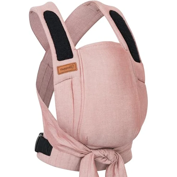 Hoppediz Babytrage Bondolino b.pure, Komforttrage aus hautfreundlicher Baumwolle, Bauchtrage, Rückentrage & Hüfttrage ab Geburt (3 - 20 kg) – Bild 1