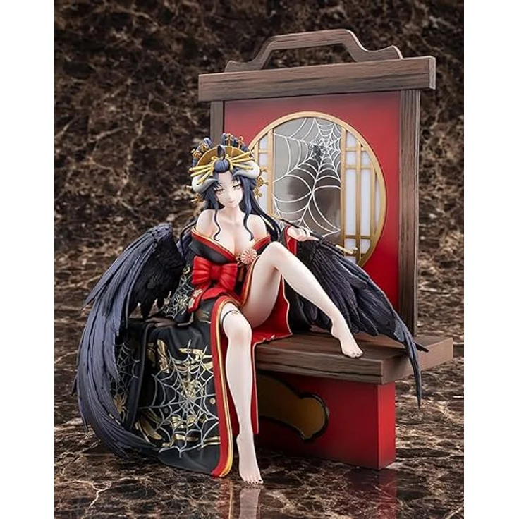 Kadokawa Overlord Statue 1/7 Albedo Splendid Kimono Ver., 27 cm PVC Figur in Fensterbox – Bild 3