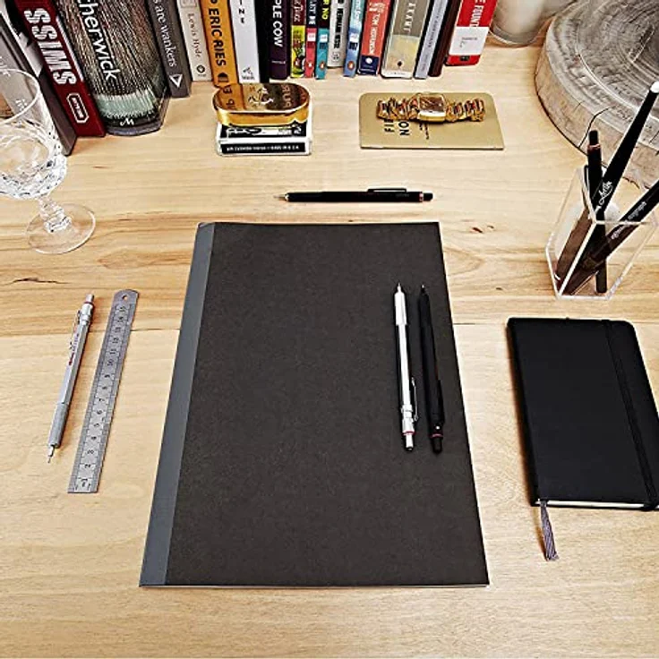 ROTRING Bleistift 800, Feinminenbleistift 0,5 mm HB aus massivem Metall, silber mit auswechselbarem Radierer und Druckmechanik – Bild 6
