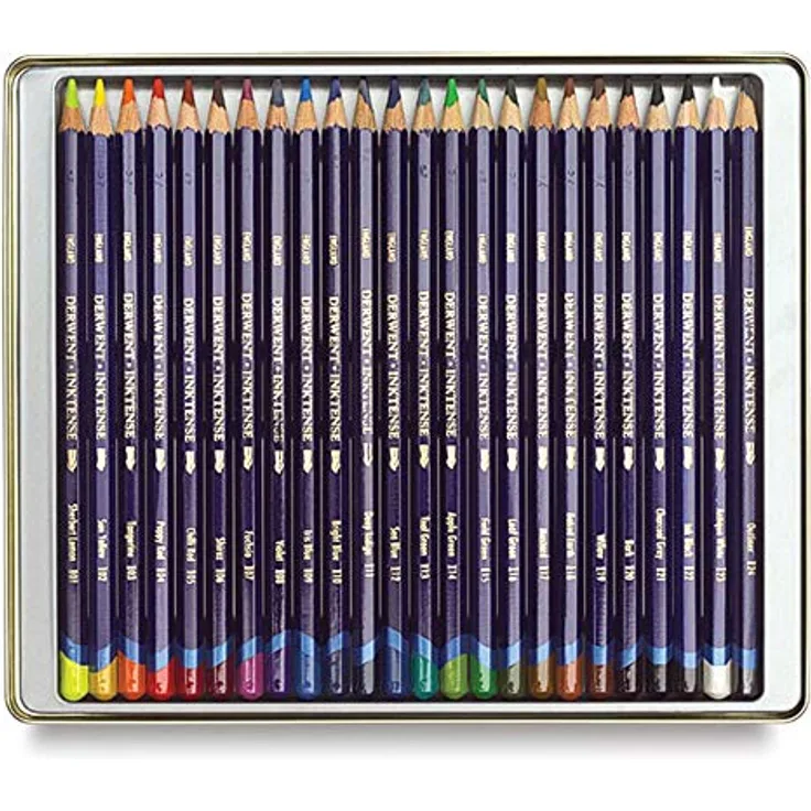 Derwent Inktense Bleistifte, 24 Stück, mehrfarbig - Hochwertige Qualität und ideales Produkt