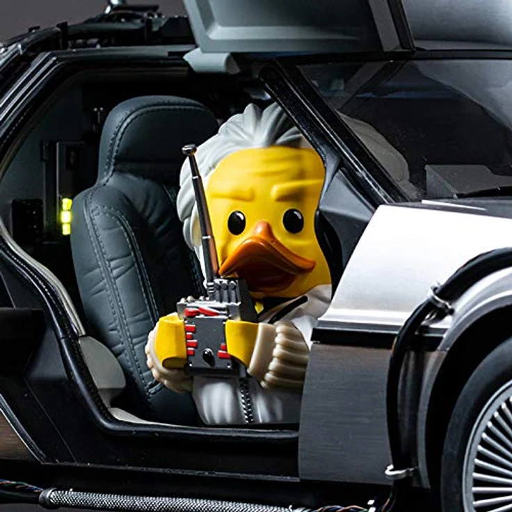 TUBBZ Tubbz Duck Zurück aus der Zukunft - Doc Brown, offiziell lizenziertes Sammlerstück, ca. 9 cm groß, hochdetailliert aus PVC – Bild 4
