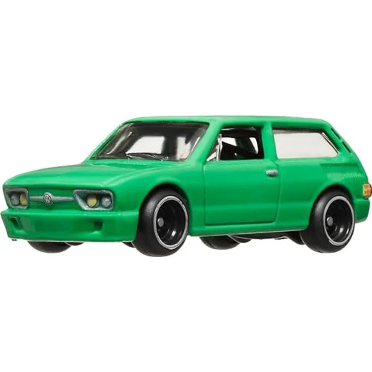 Hot Wheels Car Culture VW Brasilia T9678 HRV82, Modellfahrzeug im Maßstab 1:64 mit Metall-/Metallkörper und Real Riders-Reifen – Bild 1